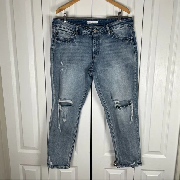 KanCan Exclusively for Maurices Jeans Women’s 18 Blue Ripped Distressed Grunge - Picture 1 of 13